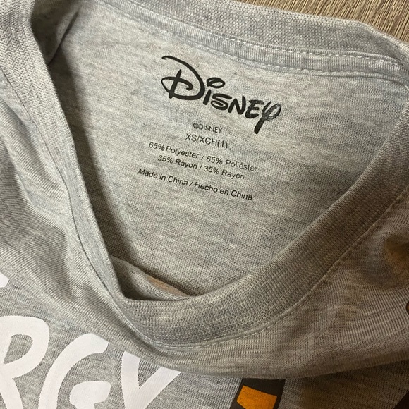 🍂🆕 Disney Tigger “High Energy” Tee - Gray - Size XS - Picture 3 of 4